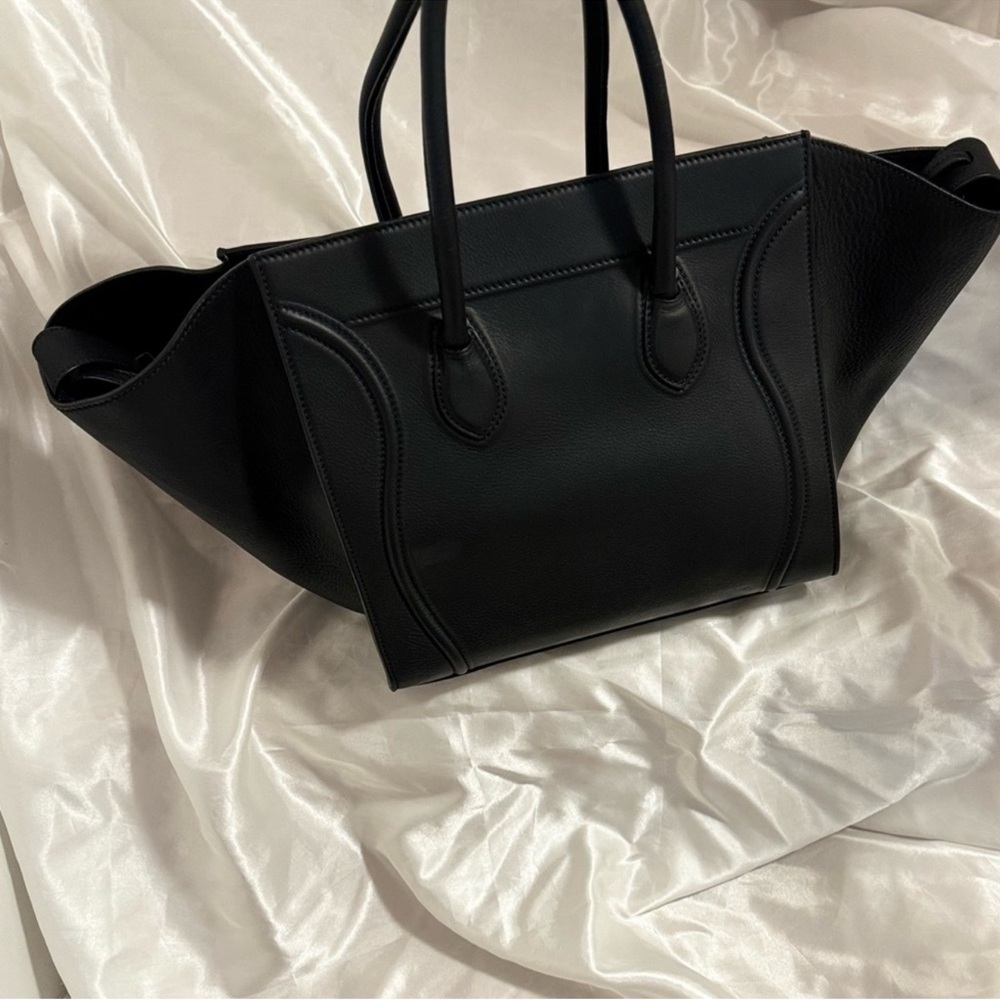 Celine Black Medium Phantom Luggage Tote